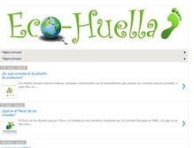 Tablet Screenshot of eco-huella.com